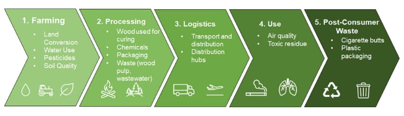 The primary impacts of the pharmaceutical value chain on biodiversity